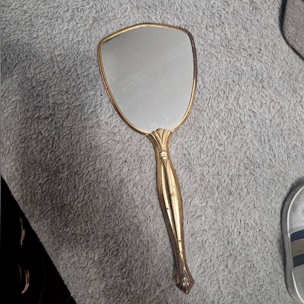 Antique hand mirror